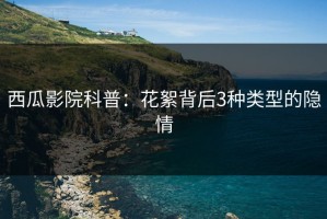 西瓜影院科普：花絮背后3种类型的隐情