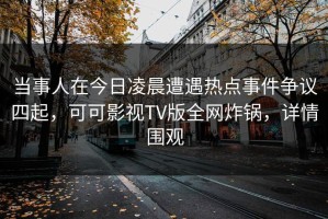 当事人在今日凌晨遭遇热点事件争议四起，可可影视TV版全网炸锅，详情围观